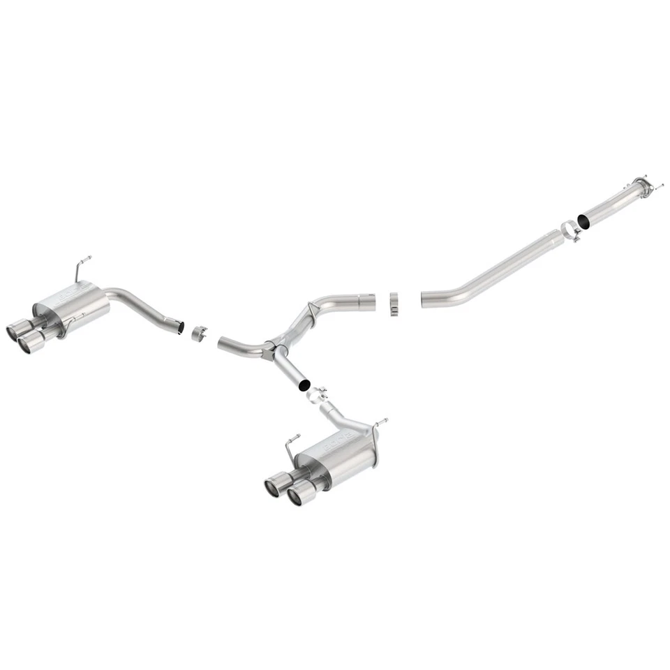 Escape trasero Borla 140595 tipo S Cat para Subaru Impreza WRX STi 2015-21 2,0 L 2,5 Foto 1 de 4