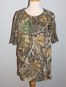 Mens New Large Realtree Short Sleeve Camo Shirt Scent Control NWT Hunting - Picture 1 of 5