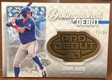 2020 Topps Pro Debut Distinguished Debut Medallions /99 Josh Jung #DD-JJ Texas