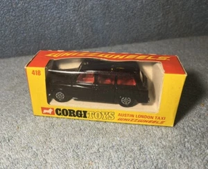 Vintage CORGI AUSTIN LONDON TAXI 'WHIZZWHEELS'  #418 OB (b4) - Picture 1 of 9