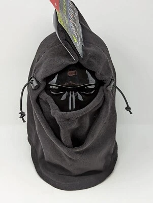 Tek Gear 4 in One Black MicroFeece Hood Balaclawa Scarf Facemask Winter Hat - Image 1 of 4