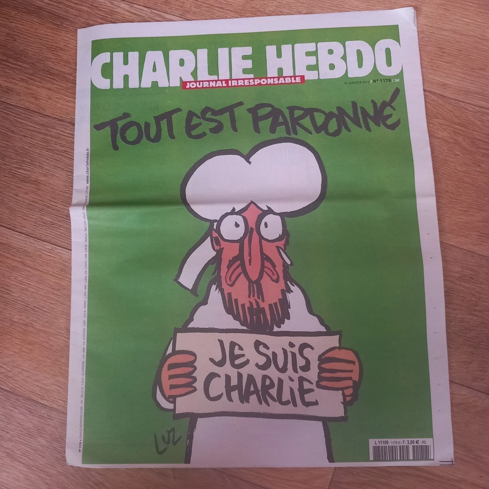CHARLIE-HEBDO N° 1178 du 14/01/2015 Tout est pardonné - Je suis Charlie - Photo 1/1