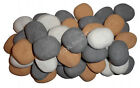 20 replacement MIXED Pebbles coals 4 gas fire living flame bio & electric fires