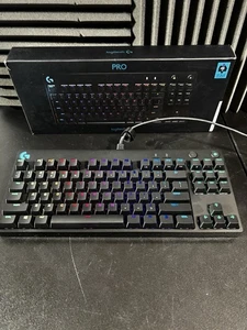 Logitech G Pro TKL Mechanical Wired Gaming Keyboard GX Blue Clicky Switch - Picture 1 of 7