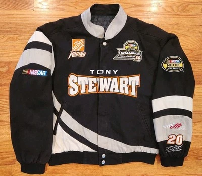 NASCAR Tony Stewart 2005 Champion Racing Jacket Double Sided Used Home Depot - Image 1 of 4
