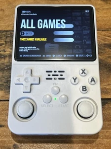 Consola de juegos retro emulador portátil R36S 64 GB con 15.000+ juegos - BLANCO SÓLIDO - Imagen 1 de 5