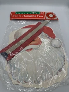 Vintage Amscan Santa Hanging Fan 24” Honeycomb Decoration No. 29958 NIP 1990s  - Picture 1 of 13