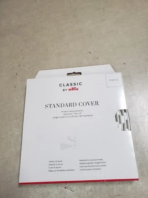 Cubierta de barra de pared estándar Elfa 166" 2X84” de longitud en blanco #427410 Foto 1 de 3