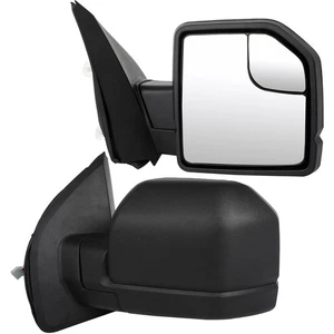Left Right Tow Mirrors Power Turn Signal Tow MirrorsFor 2015-2020 Ford F-150 - Picture 1 of 10