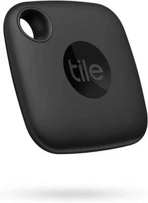 Tile Mate 2022 Bluetooth Schlüsselfinder Schwarz 60m Reichweite iOS - Bild 1 von 3