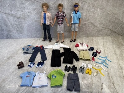 Lote Muñecas Ken Fashionista Moda Fiebre Muñecas Ropa Zapatos Lote Era 2007-2010 Foto 1 de 4