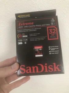 NUEVA Tarjeta SanDisk Extreme 32GB SDHC UHS-I (SDSDRX3-032G-A21) Memoria Flash 45mb/s - Imagen 1 de 3