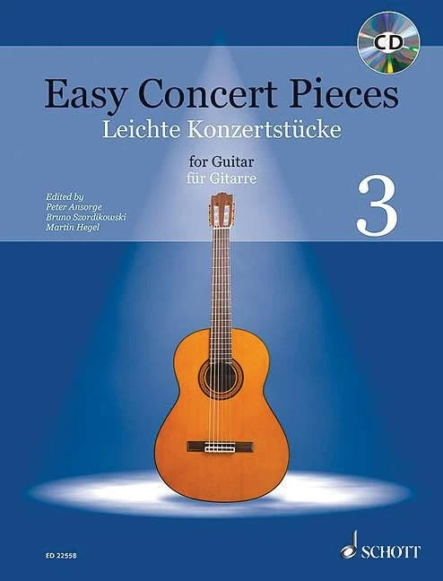 Easy Concert Pieces Vol 3 for Classical Guitar Solo Acoustic Sheet Music Book CD - Image 1 of 1