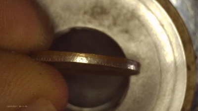 2023 P Roosevelt Dime Raised Rim No Ridges Non Reeded Error Coin UNC  RARE - Image 1 of 3