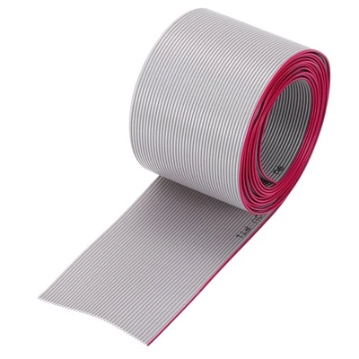 Провод 26AWG IDC плоский ленточный кабель длина 2 м/6,6 фута шаг 1,27 мм 40 контактов серый - Изображение 1 из 4