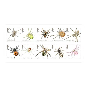 GB 2024 SC 4552-4561 SPIDERS 2nd (5) & 1st (5) MNH OG VF - Picture 1 of 11