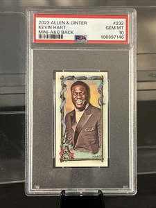 2023 Topps Allen & Ginter Kevin Hart Mini A G Back #232 PSA 10 Low Pop - Imagen 1 de 2