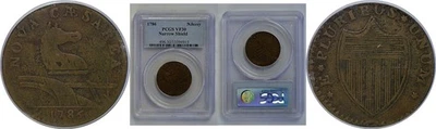 1786 New Jersey Copper   PCGS VF-30 - Image 1 of 3