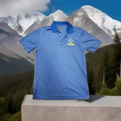 Total Mens Primary Care Blue Lightweight Polo Shirt Mens Small - Image 1 of 4