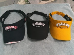Callaway Golf 3er Set Sonnenblenden Hüte - verstellbare Unisex Kappe - *sehr guter Zustand* - Bild 1 von 11