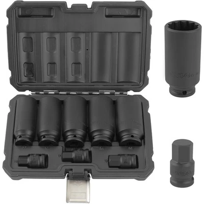 TECPO VIELZAHN NÜSSE für ANTRIEBSWELLEN ZWÖLFKANT SCHLAGSCHRAUBER STECKSCHLÜSSEL - Bild 1 von 4