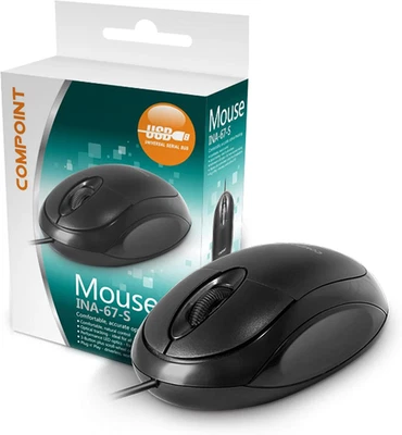 Dynamode Wired USB 2.0 Computer Mouse - 1000 DPI Ambidextrous Optical Mice With - Image 1 of 4