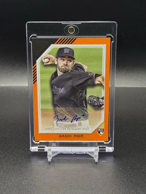 2022 Topps Gallery Zach Pop #RA-ZP Orange RC Auto /25 - Image 1 of 2