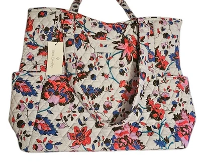 Vera Bradley Vineyard Floral Large Glenna Satchel Tote Shoulder Bag Purse NWT - Image 1 of 4