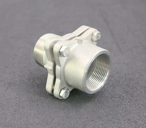 Ventil Artikel: CL-DLFC-150 Anschlüsse 1 1/2'' IG / AG aus Edelstahl unbenutzt - Picture 1 of 8