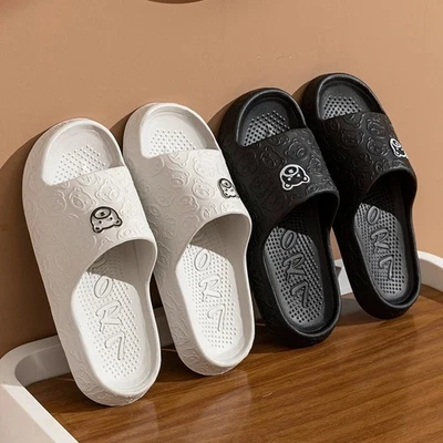 Zapatillas de oso de verano suaves antideslizantes interiores baño toboganes zapatos informales para pareja Foto 1 de 4