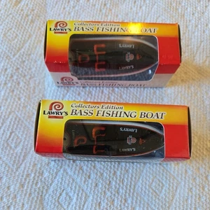 NIB Lawry's Bass Fishing Boat 1:64 Scale Collectors Edition Die Cast Lot Of 2 - Picture 1 of 6