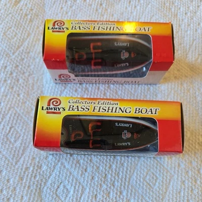 NIB Lawry's Bass Fishing Boat 1:64 Scale Collectors Edition Die Cast Lot Of 2 - Image 1 of 4