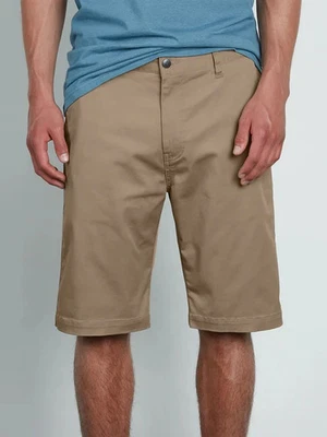 Volcom Vmonty Stretch Shorts Mens 28 Khaki Brown NEW - Image 1 of 4