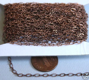 Cadena conectora figura 8 cobre envejecido 32 pies 2,5X3,1 mm - Imagen 1 de 1