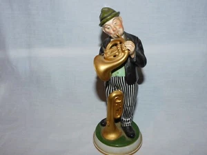 ANTIQUE ROSENTHAL GERMANY FIGURE PLAYING INSTRUMENT - SIGNED BY ARTIST - 7.5" T - Picture 1 of 8