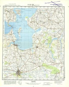 Russische Sowjetische Militär Topographische Karte - HOLSTEBRO (Dänemark),1:100 000, Aufl.1966 - Bild 1 von 3