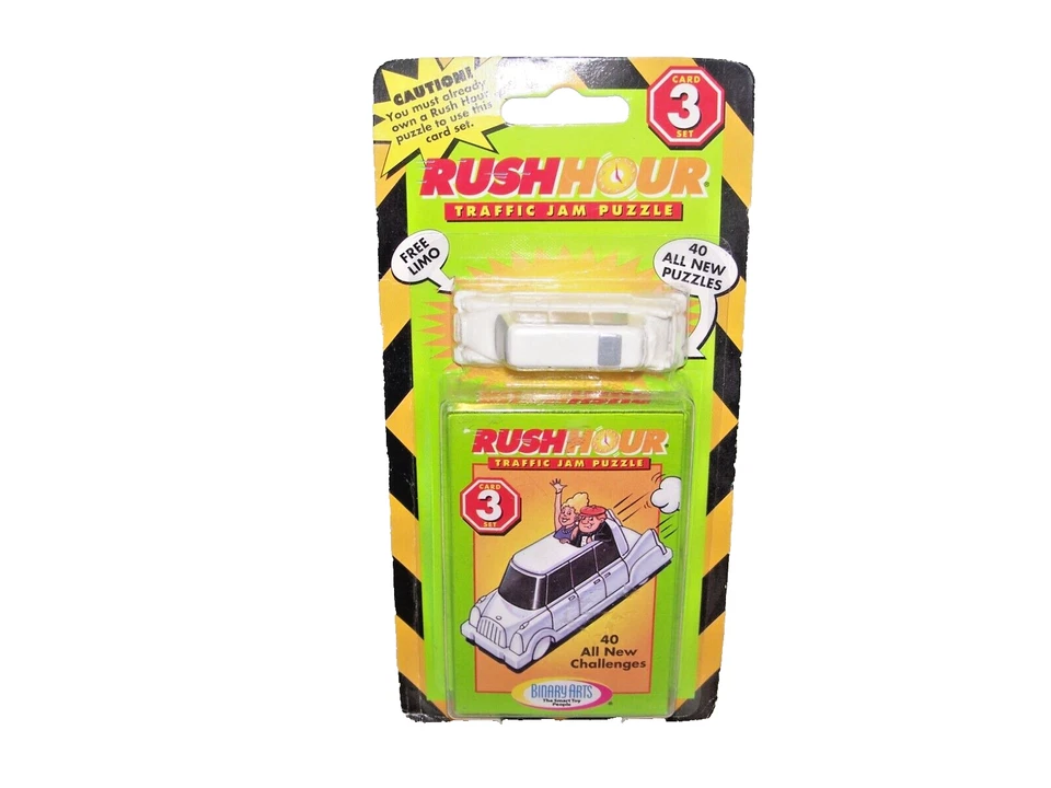 Rush Hour Traffic Jam Puzzle 40 New Cards Set 3 With Free Limo 1998 NOS ThinkFun - Image 1 of 1