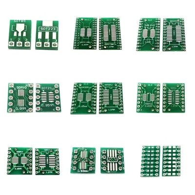 SMD to DIP Adaptor Board PCB SOT SOP 8 14 16 20 23 24 28 89 223 - Image 1 of 4