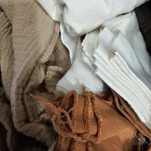 CLOSEOUT EXOTIC FABRIC SCRAPS PER 5 LBS BULK: SILK, CASHMERE, WOOL, COTTON MORE - Picture 1 of 24