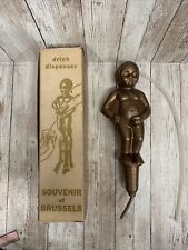 Manneken Boy Drink Dispenser Souvenir Of Brussels Novelty Barware Vintage NEW