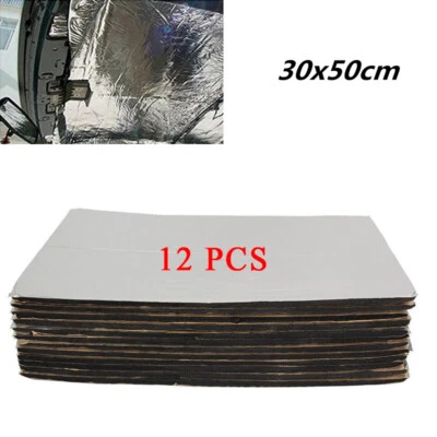 12PCS 5mm Car Sound Liner Deadening Mat 30X50CM Deadener Heat Insulation Pad Set - Изображение 1 из 4