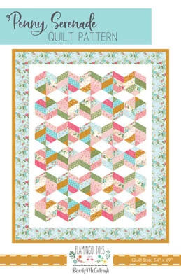 Quilt Pattern PENNY SERENADE Moda STARDUST Jelly Roll Friendly FLAMINGO TOES - Image 1 of 4