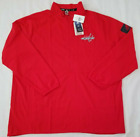 Mens 2Xl Red Adidas Gamemode 1/2 Zip Ls Nhl Washington Capitals Pullover Jacket