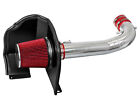 3.5" RED Heat Shield Cold Air Intake + Filter For 15-19 Chevy/GMC 5.3L/6.2L V8