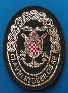 CROATIAN ARMY GENERAL STAFF, GS SLEEVE PATCH for GALA UNIFORM, VINTAGE PATCH ! - Picture 1 of 2