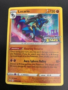 Lucario - SWSH186 - Prerelease Promo Pokemon Brilliant Stars NM - Picture 1 of 3