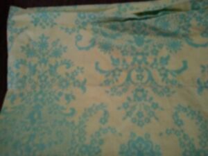 AMY BUTLER WELSPUN Pillow Sham Standard Organic Cotton Yellow Green Blue EUC