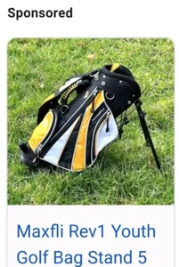 Maxfli Rev1 Youth Golf Bag Stand 5 Dividers double straps Lightweight Great! - Picture 1 of 1
