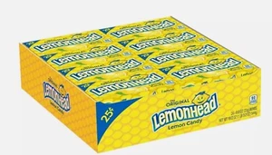Lemonheads Candy 24 Count Box Lemon Head Bulk Candies Lemonhead 24 Packs - Picture 1 of 3