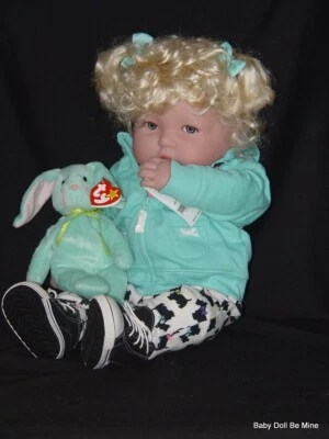 New OOAK 20 Inches Blonde Berenguer Doll with a Makeover Box + Plus Toy & Extras - Image 1 of 4